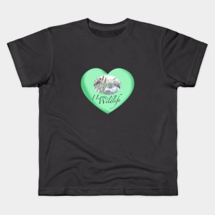 I Love Herons Kids T-Shirt